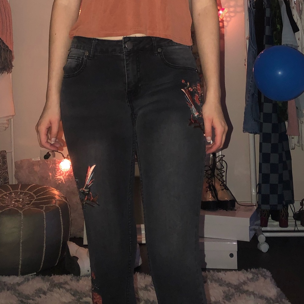 Embroidered jeans